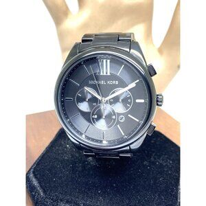 Michael Kors Men's Watch MK8993 Quartz Chronograph Black Dial Stainless Steel